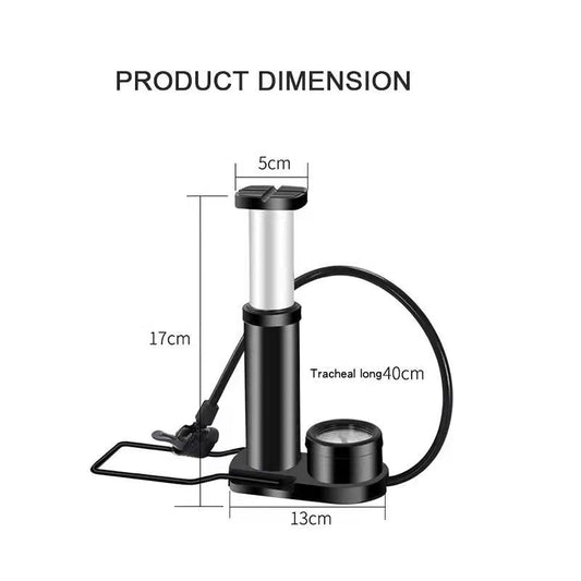 Small Manual Bicycle Tire Pump Balck