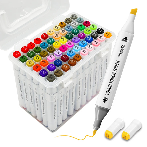60 color alcohol art marker pen enters the world of color - very suitable for painting, illustration, and sketching