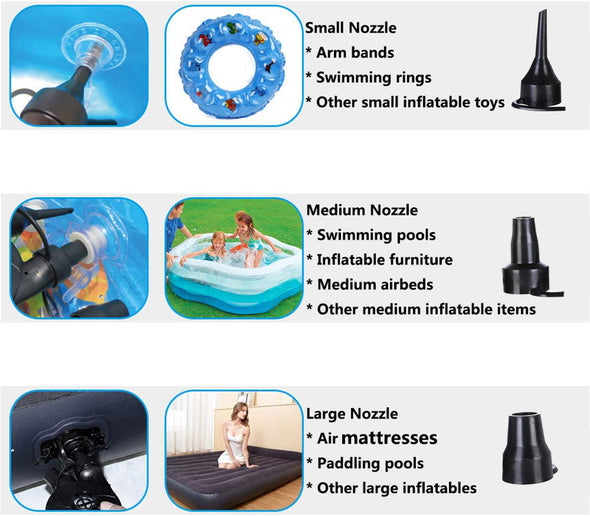Portable Electric Air pump for Inflatable Bed
