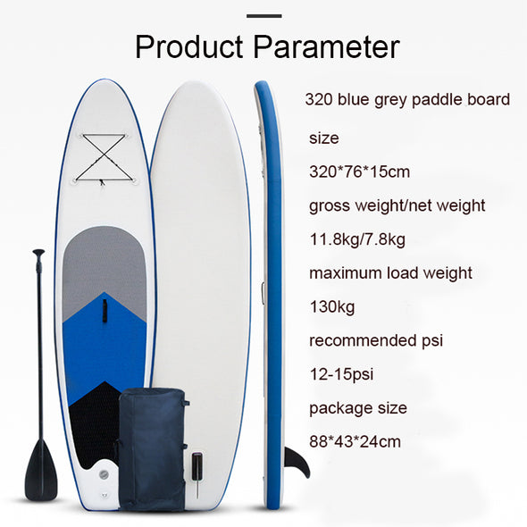 Inflatable Stand Up Paddle Board Blue Grey