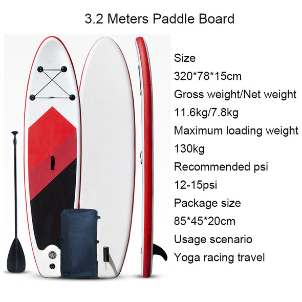 Inflatable Stand Up Paddle Board Red 320cm
