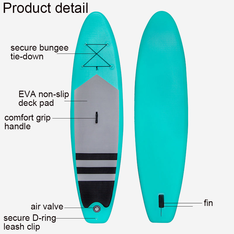 Inflatable Stand Up Paddle Board Blue Green